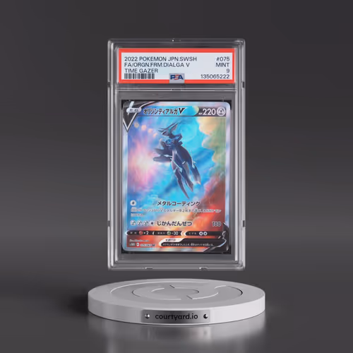 2022 Pokémon Sword & Shield Time Gazer #075 Origin Forme Dialga V - Holo Full Art (PSA 9 MINT)