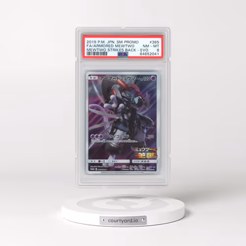2019 Pokémon SM Promo #365 Armored Mewtwo - Full Art Mewtwo Strikes Back-Evolution (PSA 8 NM-MT)