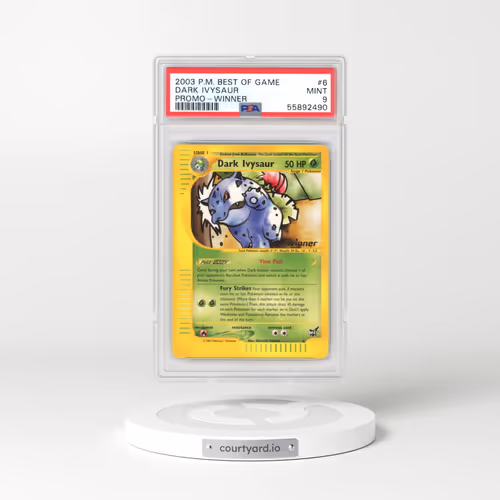 2003 Pokémon Best of Game Promo #6 Dark Ivysaur - Winner (PSA 9 MINT)