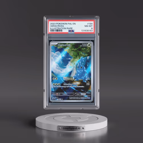 2023 Pokémon Pal EN-Paldea Evolved #194 Heracross - Illustration Rare (PSA 8 NM-MT)