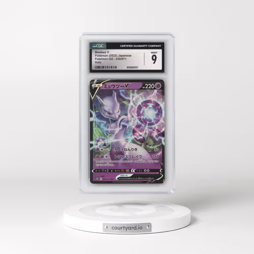 2022 Pokémon GO #030/071 Mewtwo V - Holo (CGC 9 MINT)