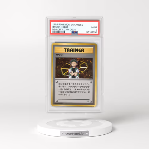 1998 Pokémon Nivi City Gym Deck Brock - Holo (PSA 9 MINT)