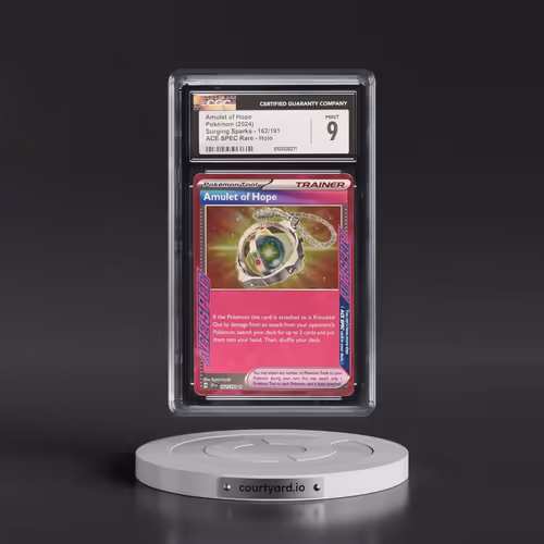 2024 Surging Sparks - SSP EN #162/191 Amulet of Hope - ACE SPEC Rare Holo (CGC 9 MINT)