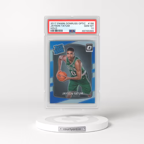 2017 Panini Donruss Optic #198 Jayson Tatum - Holo (PSA 10 GEM MINT)