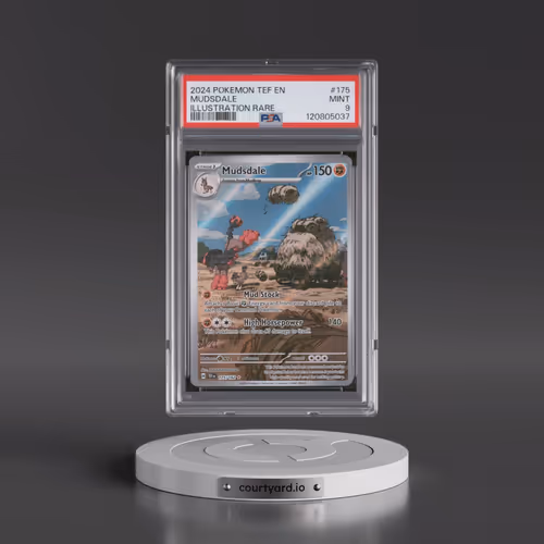 2024 Pokémon Tef EN-Temporal Forces #175 Mudsdale - Illustration Rare (PSA 9 MINT)