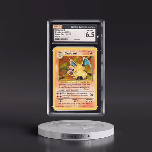 1999 Base Set #4/102 Charizard - Holo (CGC 6.5 EX-NM+)
