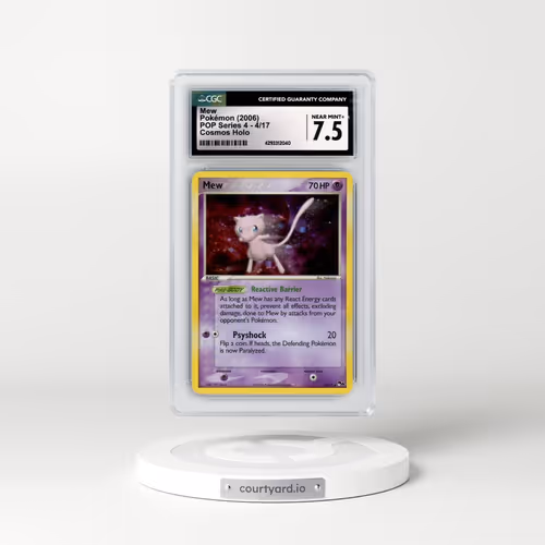 2006 POP Series 4 #4/17 Mew - ex Power Keepers Blister Cosmos Holo (CGC 7.5 NM+)