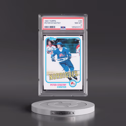 1981 Topps #39 Peter Stastny (PSA 8 NM-MT)