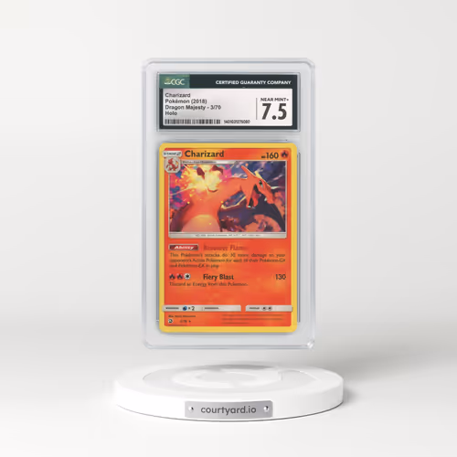 2018 Dragon Majesty #3 Charizard - Holo (CGC 7.5 NM+)