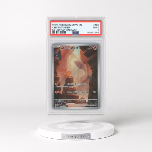 2023 Pokémon Mew EN-151 #168 Charmander - Illustration Rare (PSA 9 MINT)
