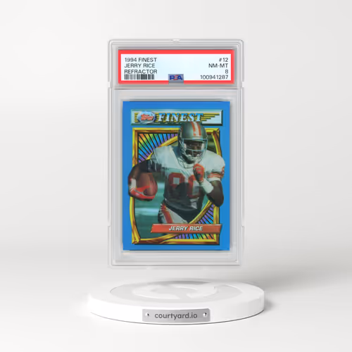 1994 Finest #12 Jerry Rice - Refractor (PSA 8 NM-MT)