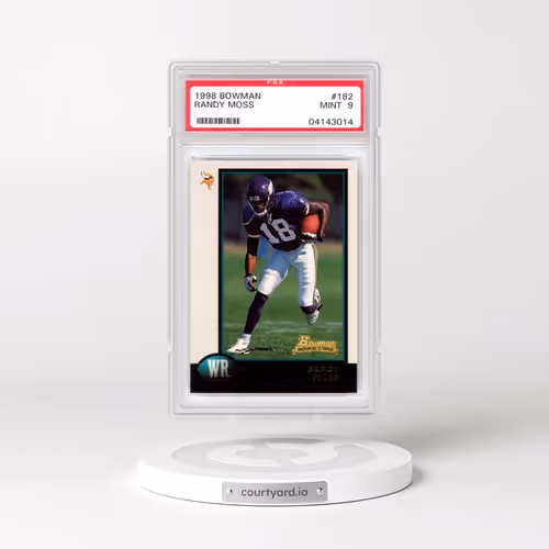 1998 Bowman #182 Randy Moss (PSA 9 MINT)