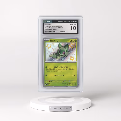 2023 Shiny Treasure ex #201/190 Sprigatito - Shiny Rare Holo (CGC 10 GEM MINT)
