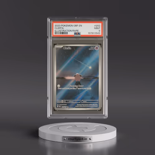 2023 Pokémon Obf EN-Obsidian Flames #202 Cleffa - Illustration Rare (PSA 9 MINT)