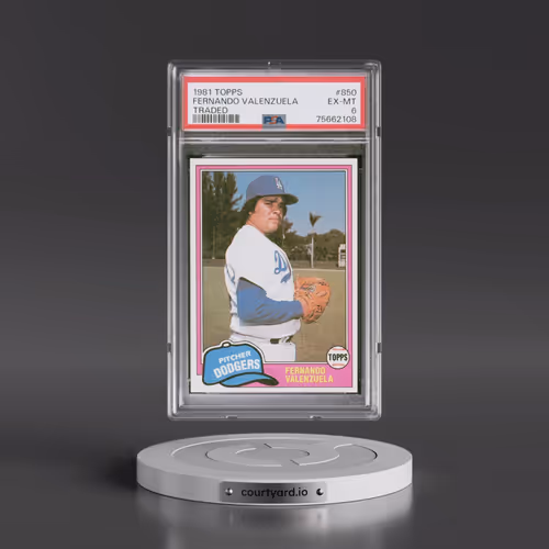 1981 Topps #850 Fernando Valenzuela - Traded (PSA 6 EX-MT)