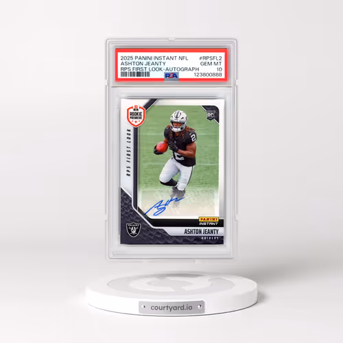 2025 Panini Instant NFL Rps First Look #RPSFL2 Ashton Jeanty - Autograph (PSA 10 GEM MINT)
