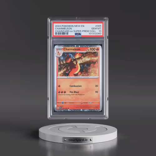 2024 Pokémon Mew EN-151 #005 Charmeleon - Charizard EX Super-Premium Collection (PSA 10 GEM MINT)