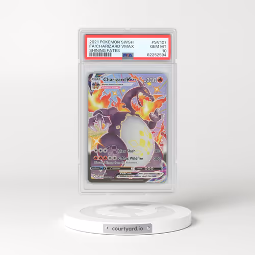 2021 Pokémon Sword & Shield Shining Fates #SV107 Charizard Vmax - Full Art (PSA 10 GEM MINT)