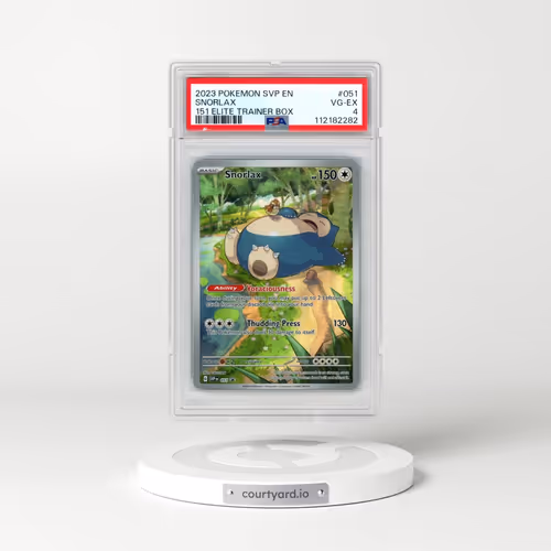 2023 Pokémon Svp EN-SV Black Star Promo #051 Snorlax - 151 Elite Trainer Box (PSA 4 VG-EX)