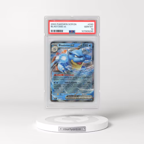 2024 Pokémon Scr EN-Stellar Crown #030 Blastoise EX - Holo (PSA 10 GEM MINT)