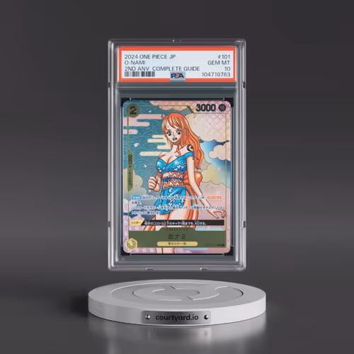 2024 One Piece Japanese Promos #101 O-Nami - One Piece Card Game 2nd Anniversary Complete Guide (PSA