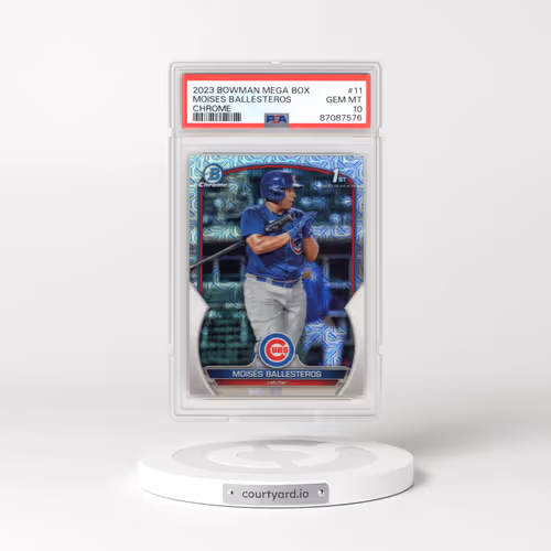 2023 Bowman Mega Box Chrome #11 Moises Ballesteros (PSA 10 GEM MINT)