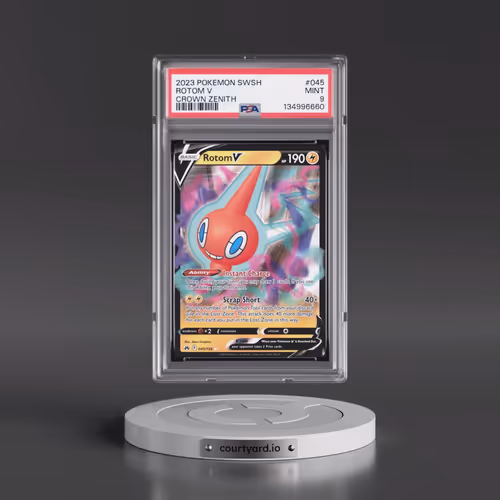 2023 Pokémon Sword and Shield Crown Zenith #045 Rotom V - Holo (PSA 9 MINT)