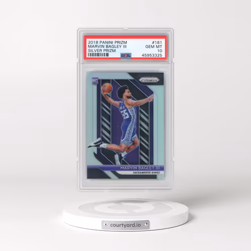 2018 Panini Prizm #181 Marvin Bagley III - Silver Prizm (PSA 10 GEM MINT)