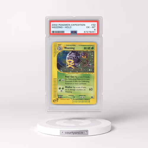2002 Pokémon Expedition #32 Weezing - Holo (PSA 6 EX-MT)