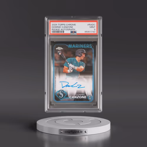 2024 Topps Chrome Rookie Autographs #RADC Dominic Canzone (PSA 9 MINT)