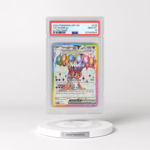 2024 Pokémon Ssp EN-Surging Sparks #226 Tatsugiri EX - Holo Ultra Rare (PSA 10 GEM MINT)