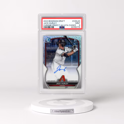 2023 Bowman Draft Chrome Prospect Autograph #CDAJH Jack Hurley - Hta Choice (PSA 9 MINT)