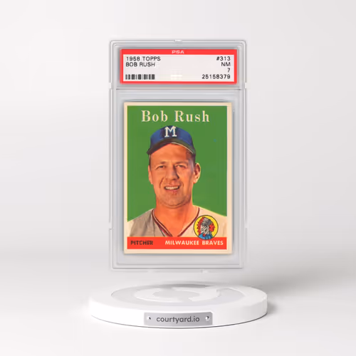 1958 Topps #313 Bob Rush (PSA 7 NM)
