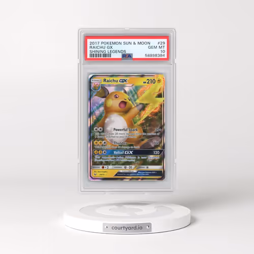 2017 Pokémon Sun & Moon Shining Legends #29 Raichu GX - Holo (PSA 10 GEM MINT)