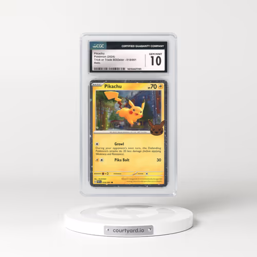 2024 Trick or Trade BOOster (2024) #018/091 Pikachu - Holo (CGC 10 GEM MINT)