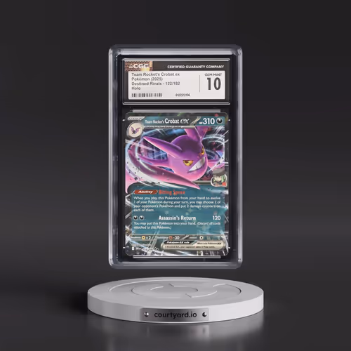 2025 Destined Rivals - DRI EN #122/182 Team Rocket's Crobat ex - Holo (CGC 10 GEM MINT)