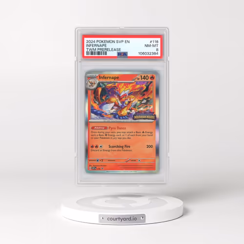 2024 Pokémon Svp EN-SV Black Star Promo #116 Infernape - Twilight Masquerade Prerelease (PSA 8 NM-MT)