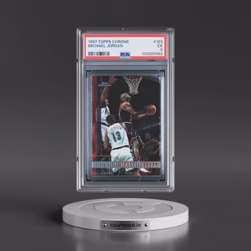 1997 Topps Chrome #123 Michael Jordan (PSA 5 EX)