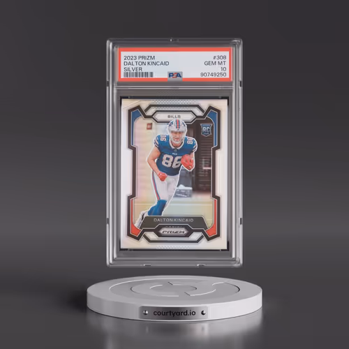 2023 Panini Prizm #308 Dalton Kincaid - Silver Prizm (PSA 10 GEM MINT)