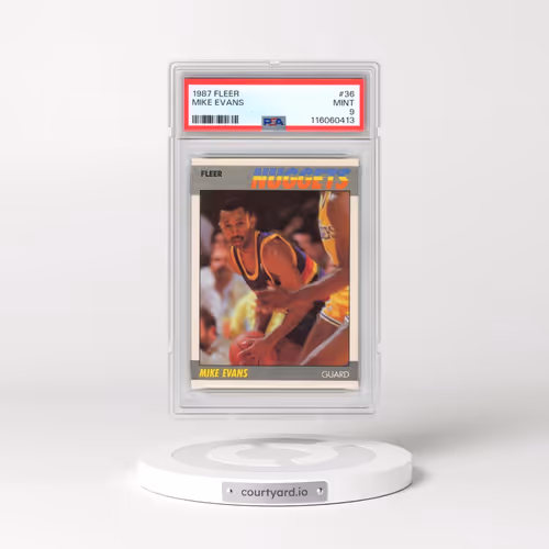1987 Fleer #36 Mike Evans (PSA 9 MINT)