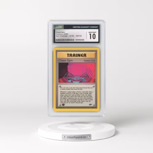2000 Gym Challenge #102/132 Chaos Gym - 1st Edition 1st Edition (CGC 10 GEM MINT)