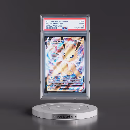 2021 Pokémon Sword & Shield Evolving Skies #051 Jolteon Vmax - Full Art (PSA 9 MINT)