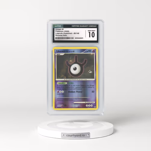 2008 Legends Awakened #80 Unown W - Holo (CGC 10 GEM MINT)