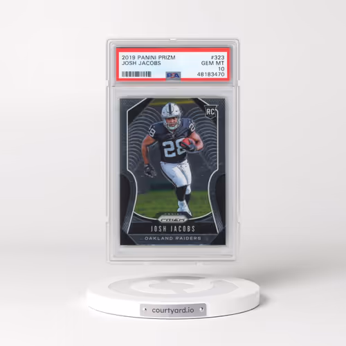 2019 Panini Prizm #323 Josh Jacobs (PSA 10 GEM MINT)