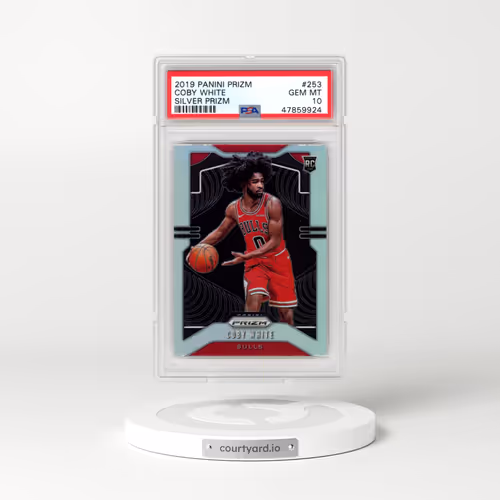 2019 Panini Prizm #253 Coby White - Silver Prizm (PSA 10 GEM MINT)