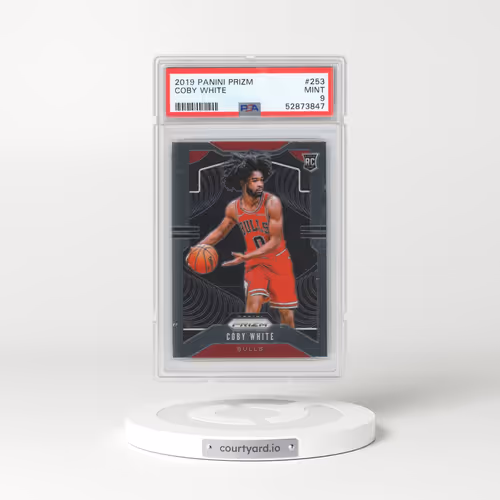 2019 Panini Prizm #253 Coby White (PSA 9 MINT)