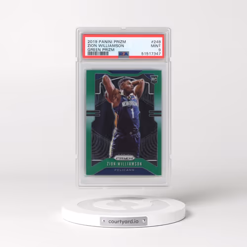 2019 Panini Prizm #248 Zion Williamson - Green Prizm (PSA 9 MINT)