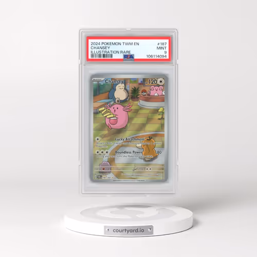 2024 Pokémon Twm EN-Twilight Masquerade #187 Chansey - Illustration Rare (PSA 9 MINT)