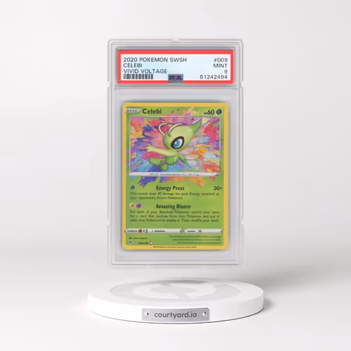 2020 Pokémon Sword & Shield Vivid Voltage #009 Celebi (PSA 9 MINT)