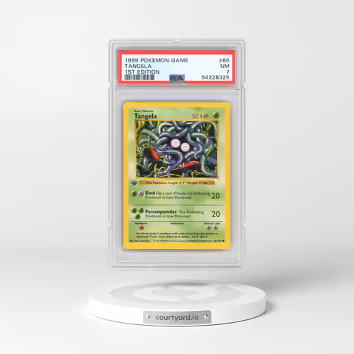 1999 Pokémon Game #66 Tangela - 1st Edition (PSA 7 NM)